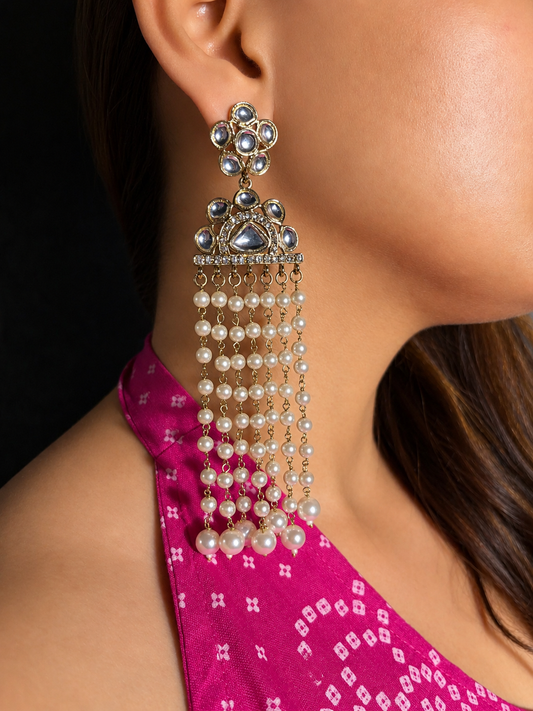 Pearl Tassel Earrings