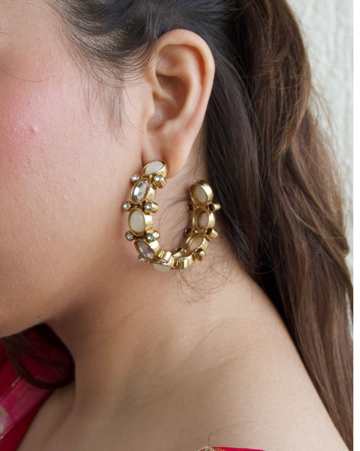 Celestial Halo Gem Hoops