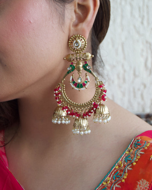 Gulnaar Chandbali Earrings