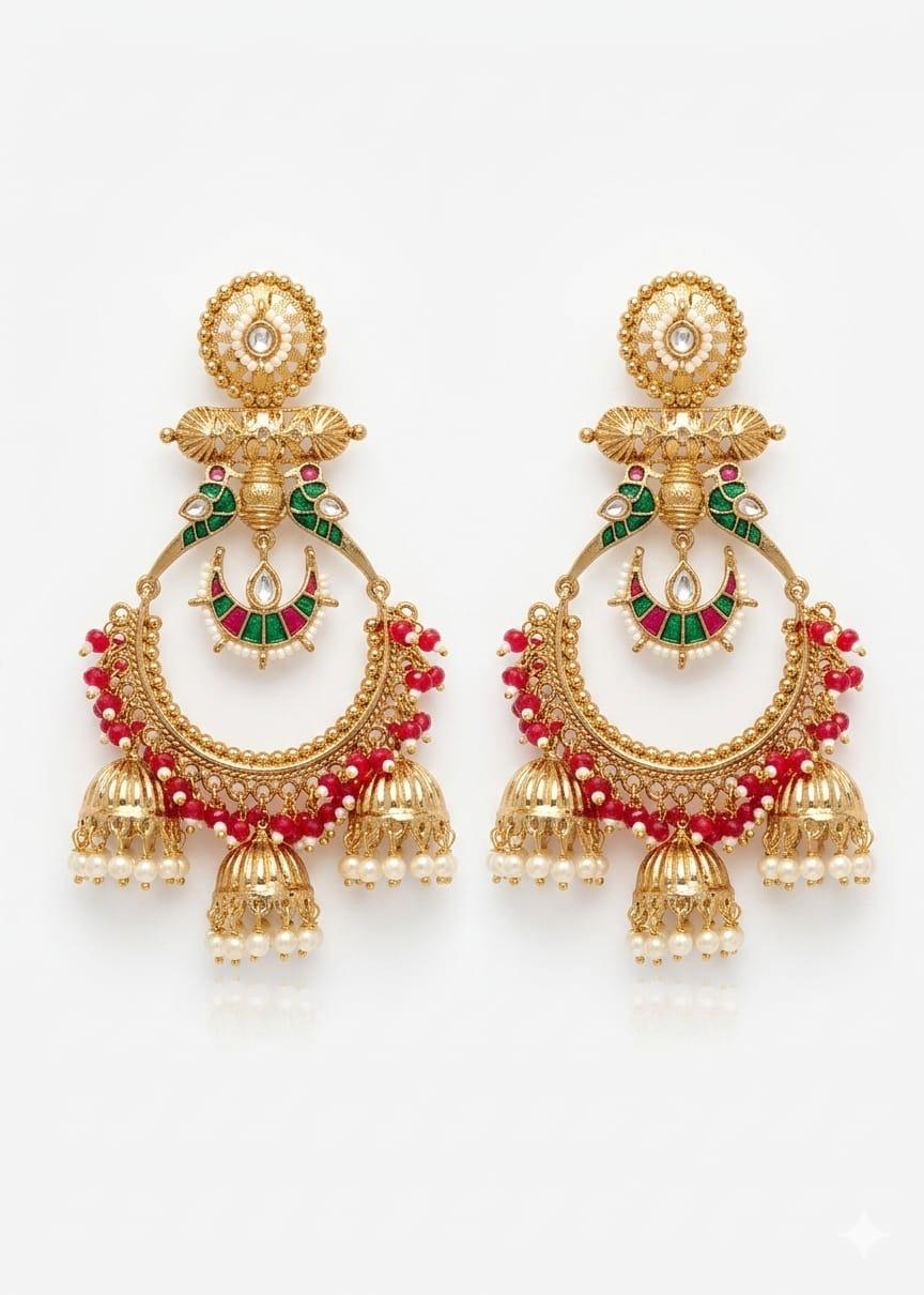 Gulnaar Chandbali Earrings