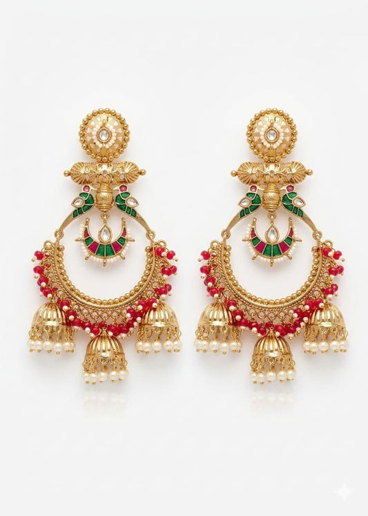 Gulnaar Chandbali Earrings